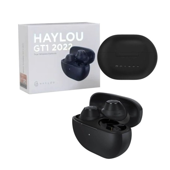 XIAOMI HAYLOU GT1 2022 TRUE WIRELESS EARBUDS BLUETOOTH 5.2 VERSON BLACK